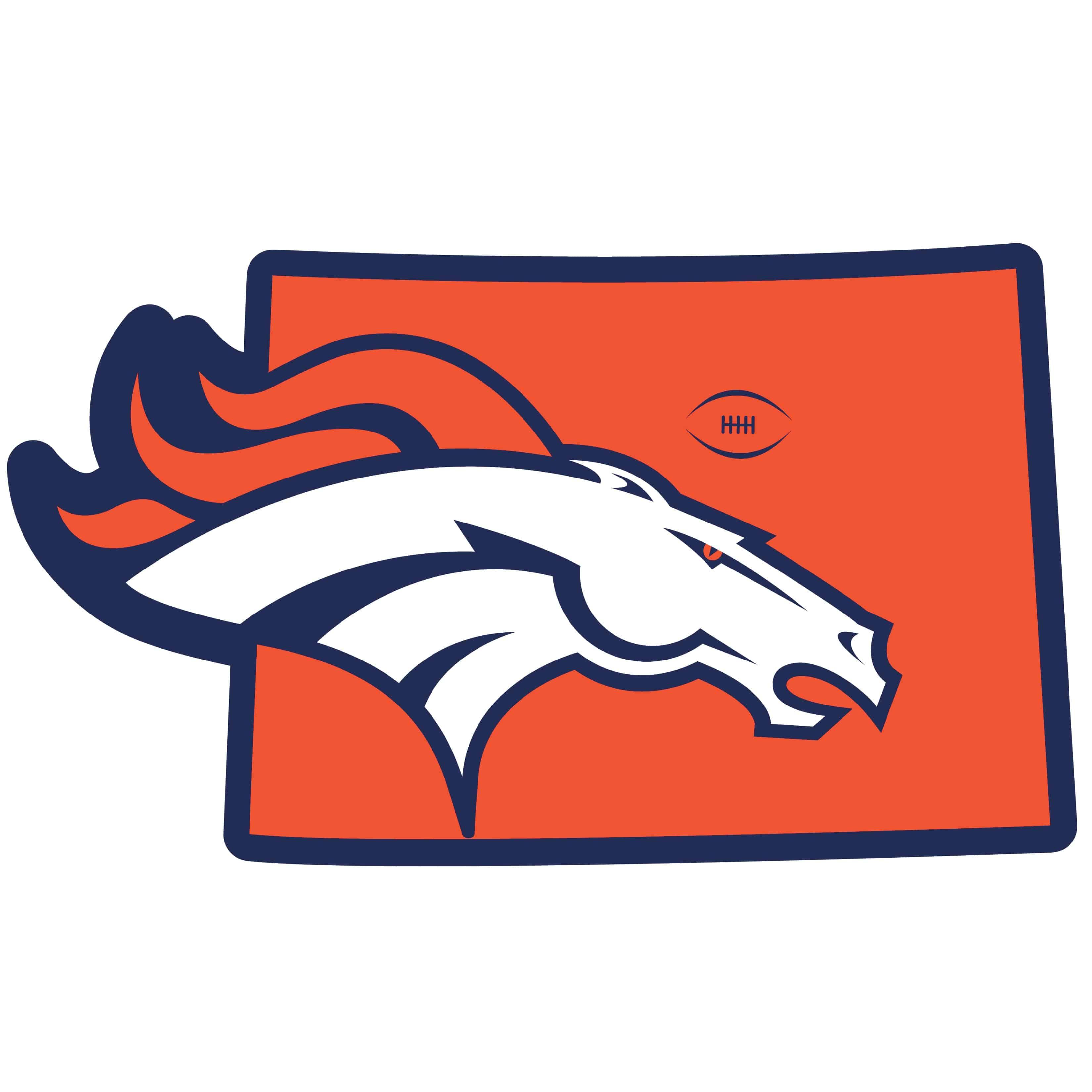 Denver Broncos Home State 11 Inch Magnet (SSKG) - 757 Sports Collectibles