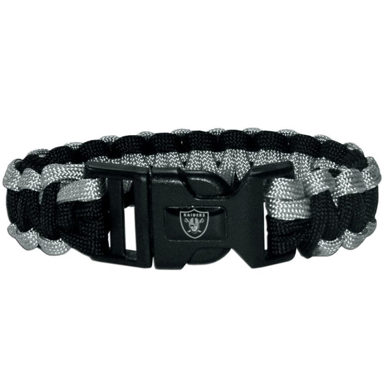 Oakland Raiders Survivor Bracelet (SSKG) - 757 Sports Collectibles