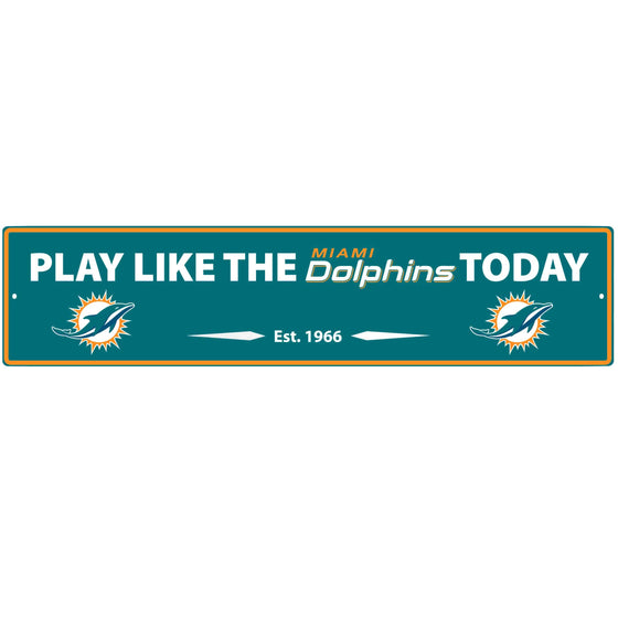 Miami Dolphins Street Sign Wall Plaque (SSKG) - 757 Sports Collectibles