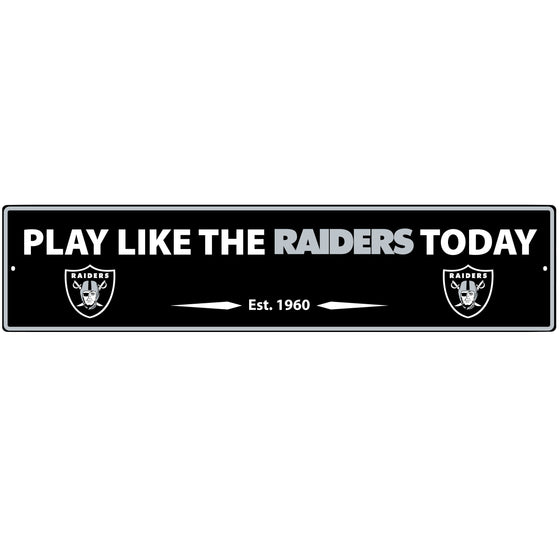 Oakland Raiders Street Sign Wall Plaque (SSKG) - 757 Sports Collectibles