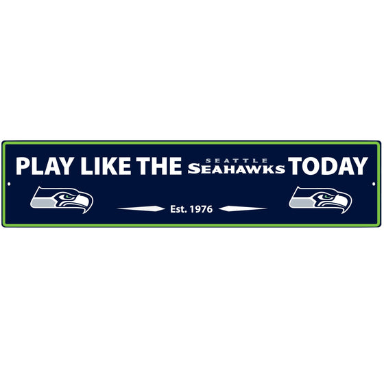 Seattle Seahawks Street Sign Wall Plaque (SSKG) - 757 Sports Collectibles