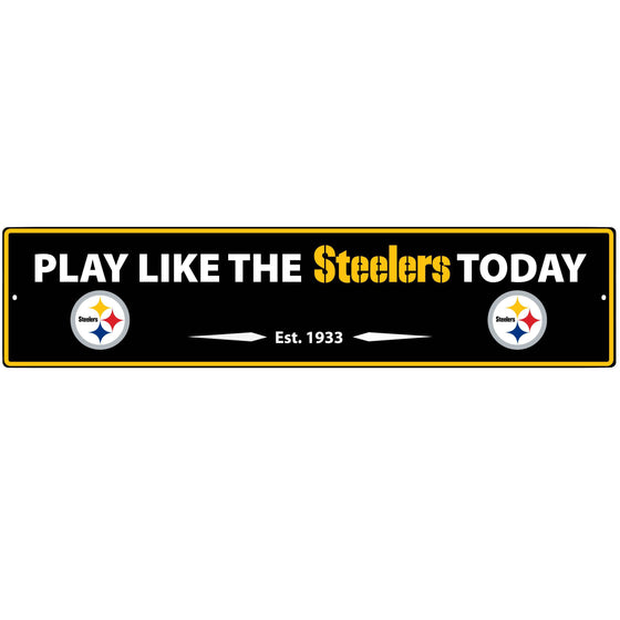 Pittsburgh Steelers Street Sign Wall Plaque (SSKG) - 757 Sports Collectibles