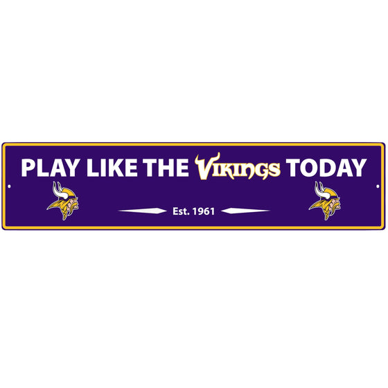 Minnesota Vikings Street Sign Wall Plaque (SSKG) - 757 Sports Collectibles