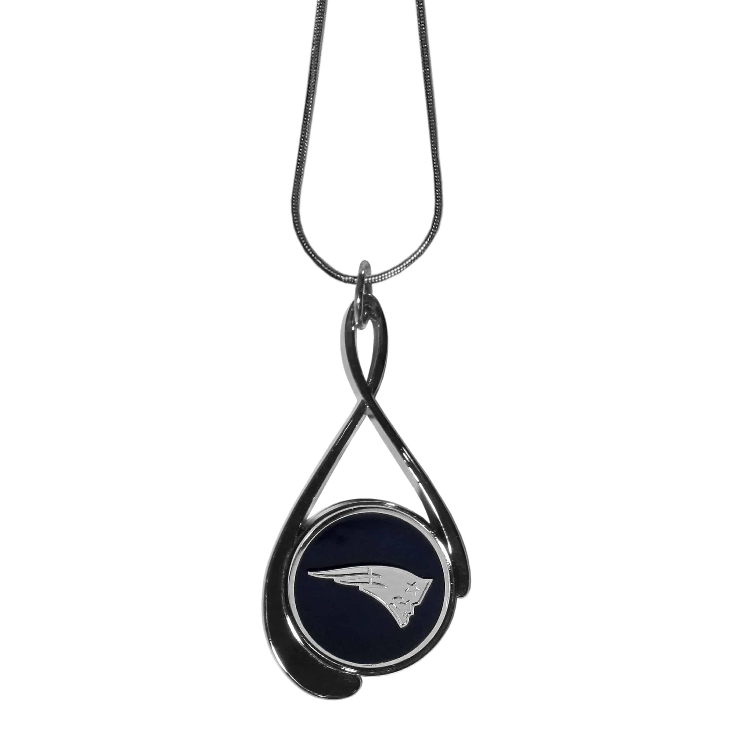 New England Patriots Tear Drop Necklace (SSKG) - 757 Sports Collectibles