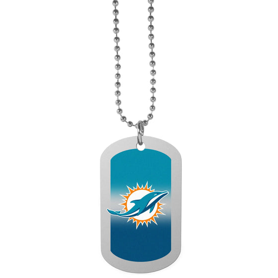 Miami Dolphins Team Tag Necklace (SSKG) - 757 Sports Collectibles