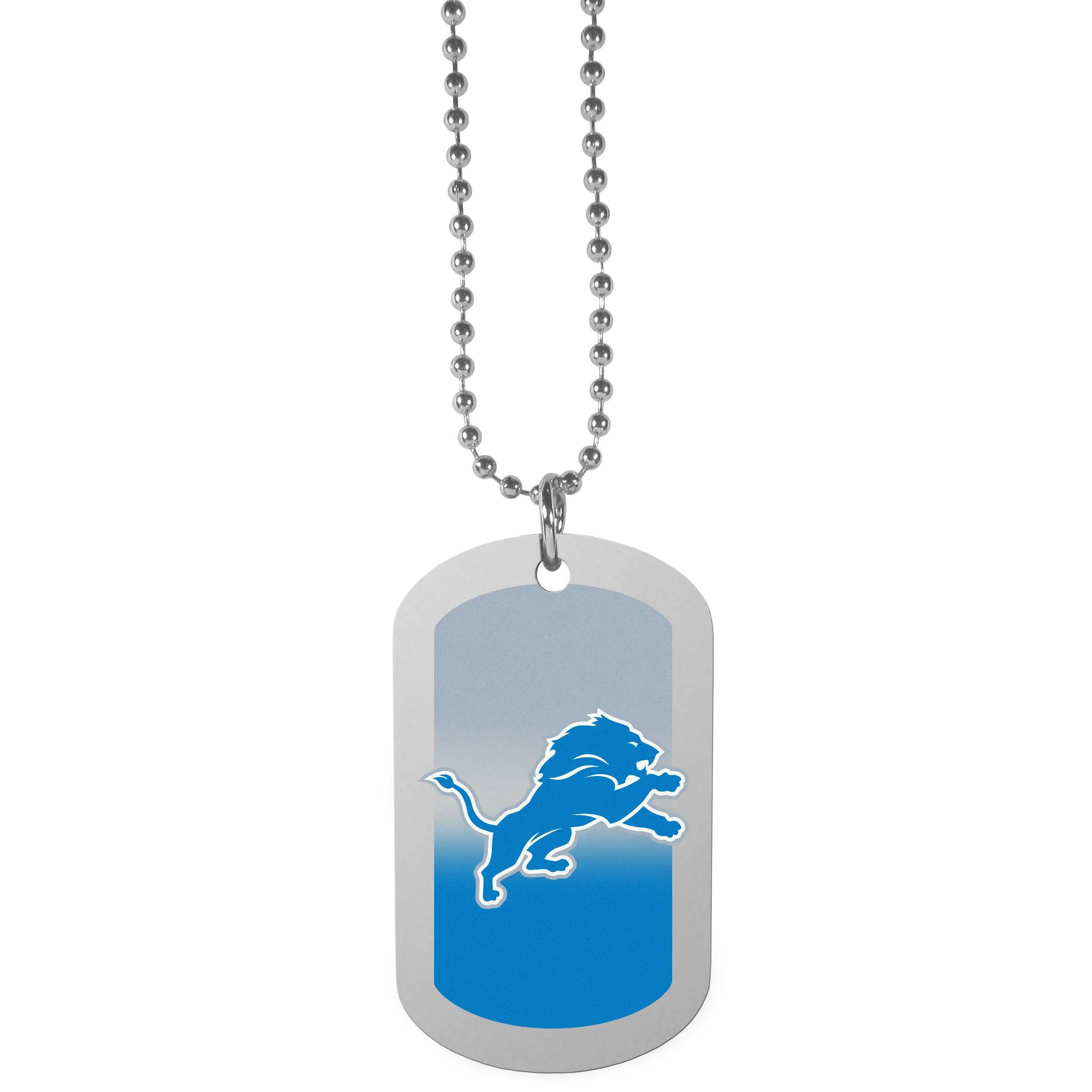 Detroit Lions Team Tag Necklace (SSKG) - 757 Sports Collectibles