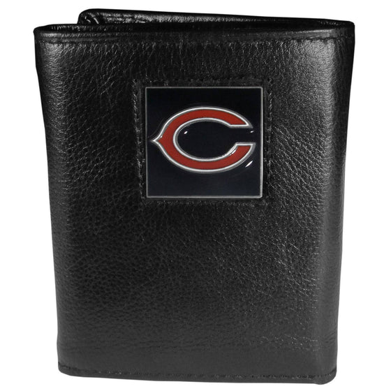 Chicago Bears Leather Tri-fold Wallet (SSKG) - 757 Sports Collectibles