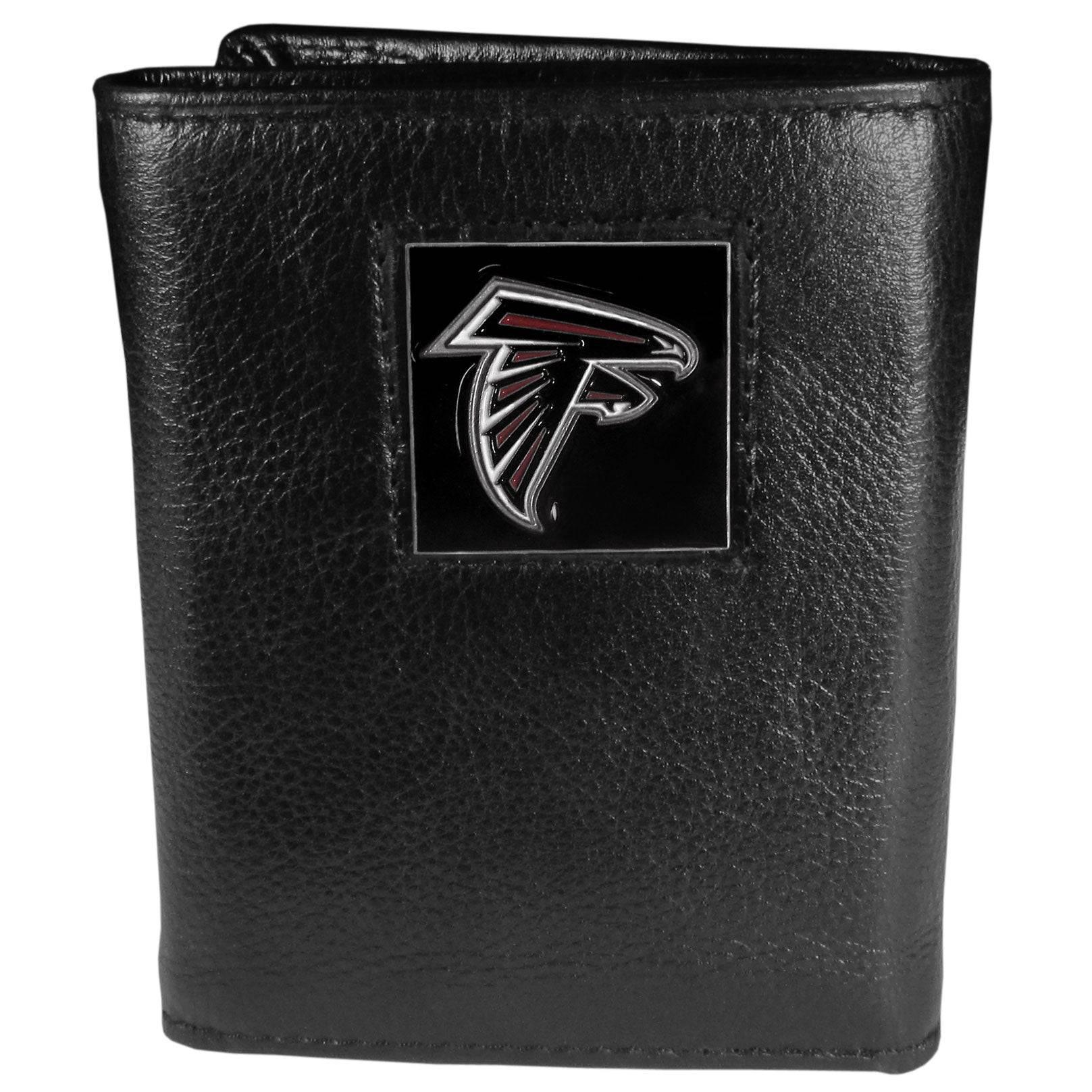 Atlanta Falcons Leather Tri-fold Wallet (SSKG) - 757 Sports Collectibles