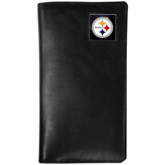 Pittsburgh Steelers Leather Tall Wallet (SSKG) - 757 Sports Collectibles