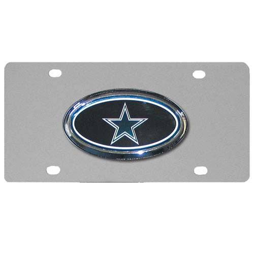 Dallas Cowboys Steel License Plate with Domed Emblem (SSKG) - 757 Sports Collectibles
