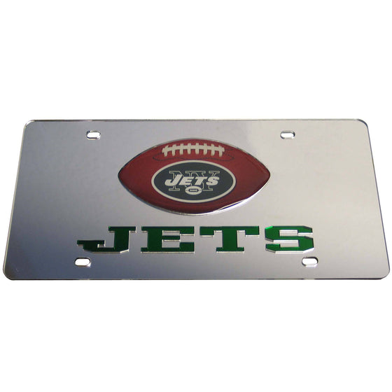 New York Jets Mirrored Plate (SSKG) - 757 Sports Collectibles