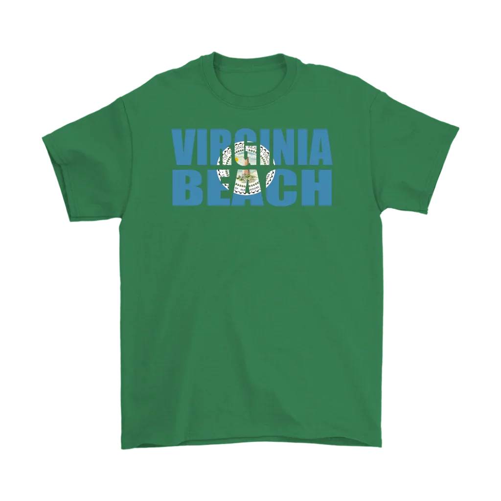 Virginia Beach City Flag T-Shirt - 100% Cotton - S - 5XL - 757 Sports Collectibles