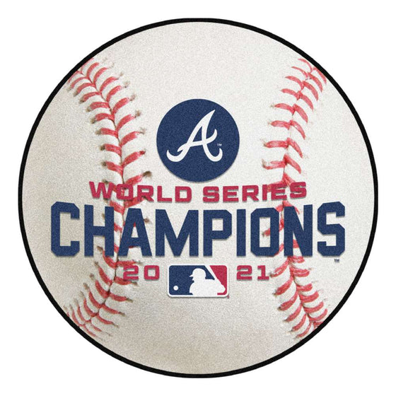 MLB - Atlanta Braves 2021 World Series Champions Baseball Mat - 757 Sports Collectibles
