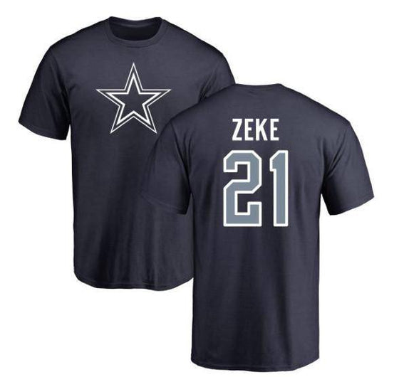 Dallas Cowboys Ezekiel Elliot Zeke Name & Number T-Shirt S-4XL - 757 Sports Collectibles