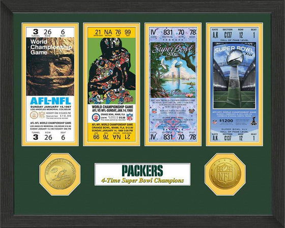 Green Bay Packers  SB Championship Ticket Collection (HM) - 757 Sports Collectibles