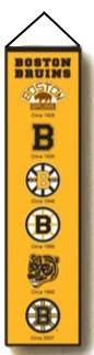 Preorder - Limited Edition Boston Bruins Heritage Banner Embroidered 8"x32" Wool - 757 Sports Collectibles