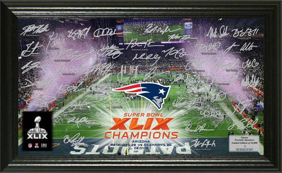 New England Patriots Super Bowl XLIX Champions "Celebration" Signature Photo - 757 Sports Collectibles