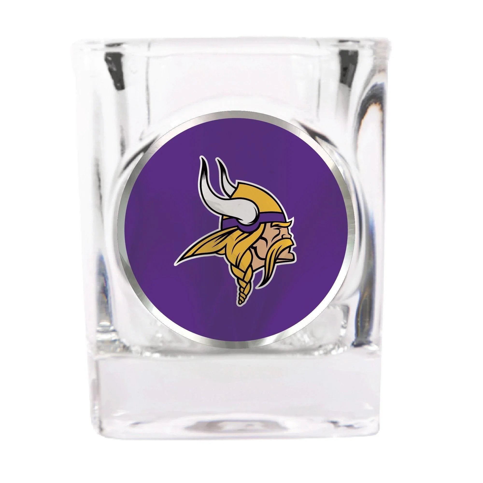 Minnesota Vikings 2 oz. Square Shot Glass with Metallic Applique