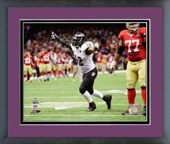 NFL Baltimore Ravens Ray Lewis Last Play Super Bowl XLVII Framed 11x14 Photo - 757 Sports Collectibles