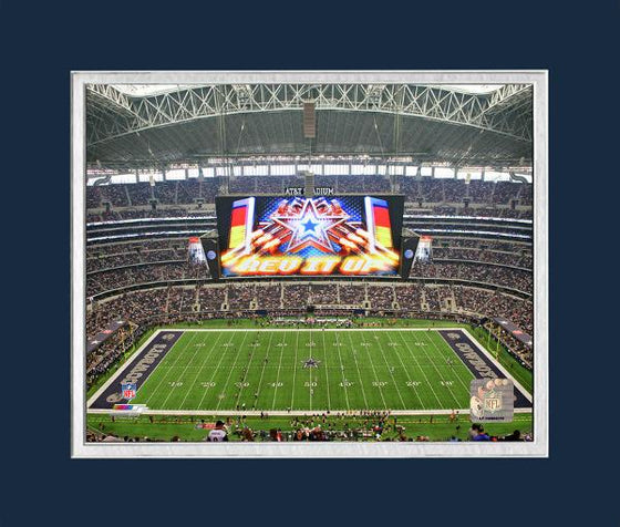 Dallas Cowboys Stadium Rev It Up Matted 8x10 Photo
