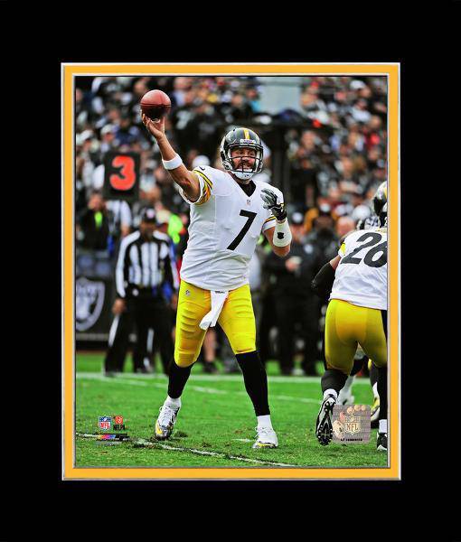 Pittsburgh Steelers Ben Roethlisberger White Matted 8x10 Photo Picture Poster Print - 757 Sports Collectibles