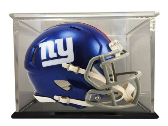New York Giants Speed Mini Football Helmet with 98% UV Protective Acrylic Display Case - 757 Sports Collectibles