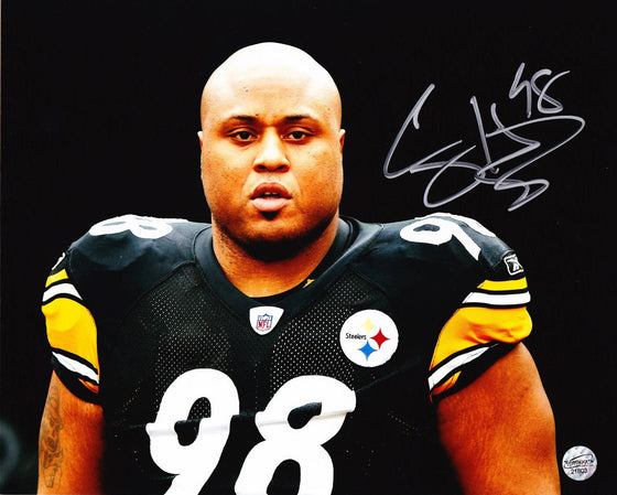 Pittsburgh Steelers Casey Hampton "Close" Autographed Signed 8x10 Photo - TSE Authenticated