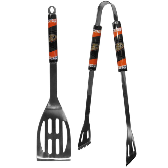 Anaheim Ducks�� 2 pc Steel BBQ Tool Set (SSKG) - 757 Sports Collectibles