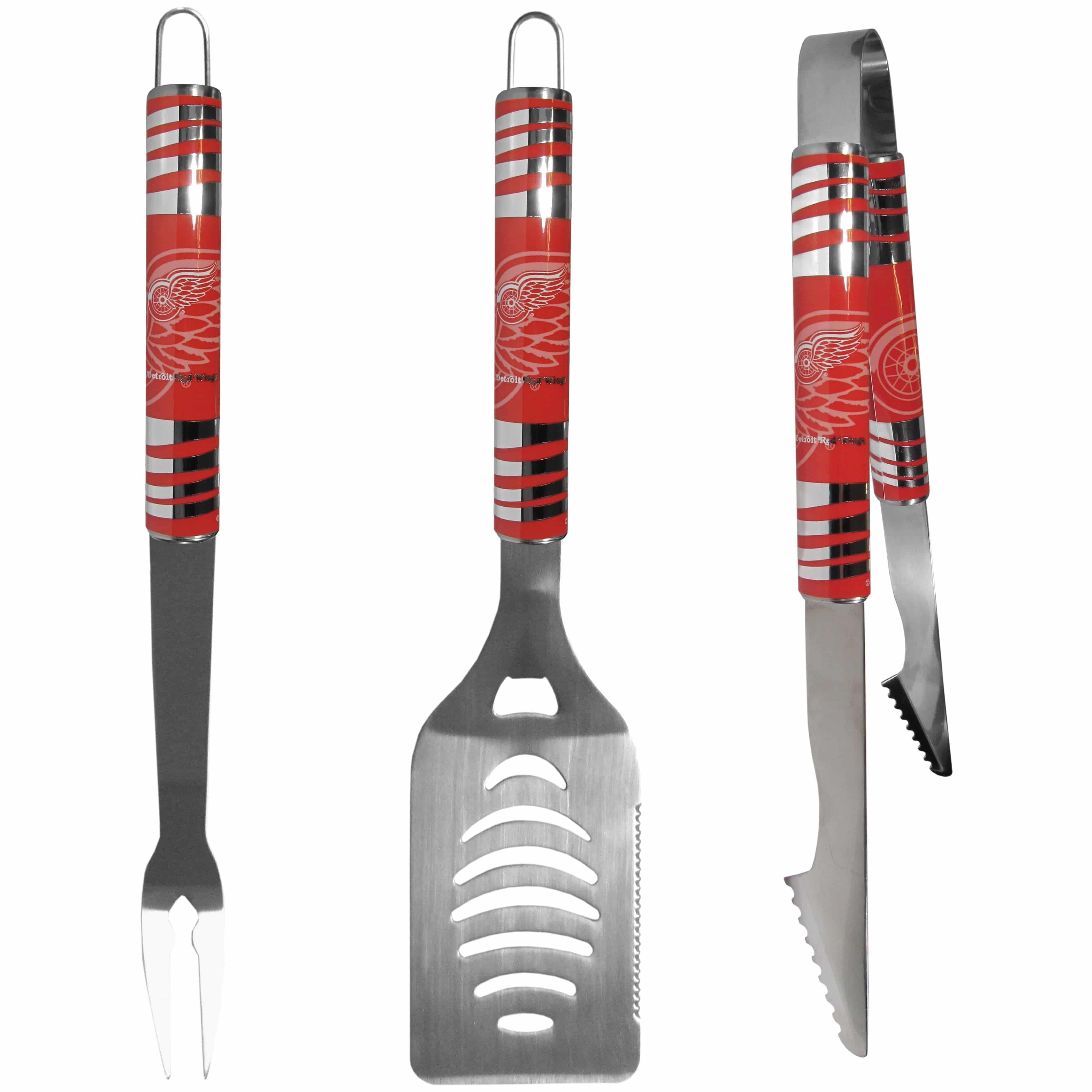 Detroit Red Wings�� 3 pc Tailgater BBQ Set (SSKG) - 757 Sports Collectibles