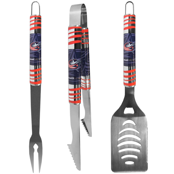 Columbus Blue Jackets�� 3 pc Tailgater BBQ Set (SSKG) - 757 Sports Collectibles
