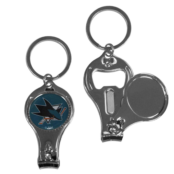 San Jose Sharks�� Nail Care/Bottle Opener Key Chain (SSKG) - 757 Sports Collectibles