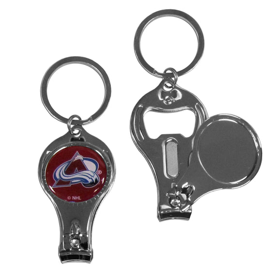Colorado Avalanche�� Nail Care/Bottle Opener Key Chain (SSKG) - 757 Sports Collectibles