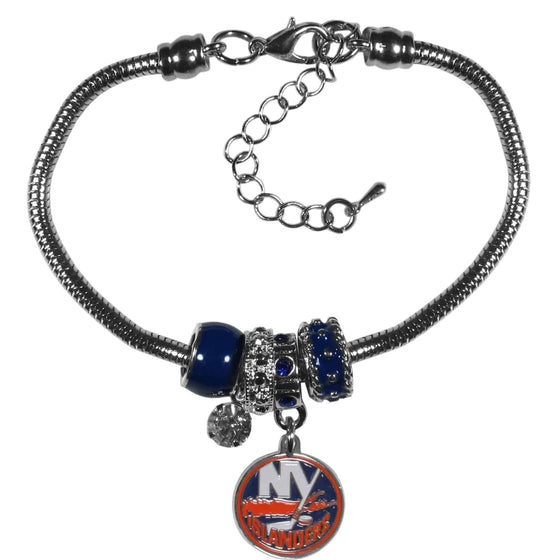 New York Islanders�� Euro Bead Bracelet (SSKG) - 757 Sports Collectibles