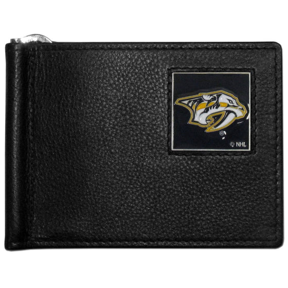 Nashville Predators�� Leather Bill Clip Wallet (SSKG) - 757 Sports Collectibles
