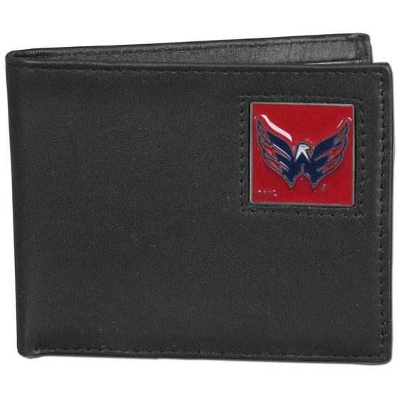 Washington Capitals�� Leather Bi-fold Wallet Packaged in Gift Box (SSKG) - 757 Sports Collectibles