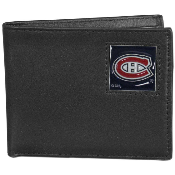 Montreal Canadiens�� Leather Bi-fold Wallet (SSKG) - 757 Sports Collectibles