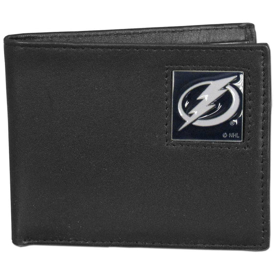 Tampa Bay Lightning�� Leather Bi-fold Wallet Packaged in Gift Box (SSKG) - 757 Sports Collectibles