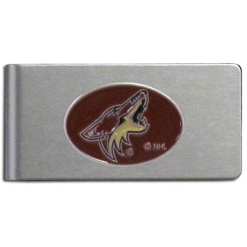 Arizona Coyotes�� Brushed Metal Money Clip (SSKG) - 757 Sports Collectibles