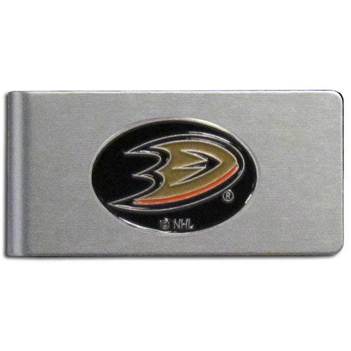 Anaheim Ducks�� Brushed Metal Money Clip (SSKG) - 757 Sports Collectibles