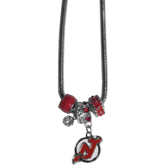 New Jersey Devils�� Euro Bead Necklace (SSKG) - 757 Sports Collectibles
