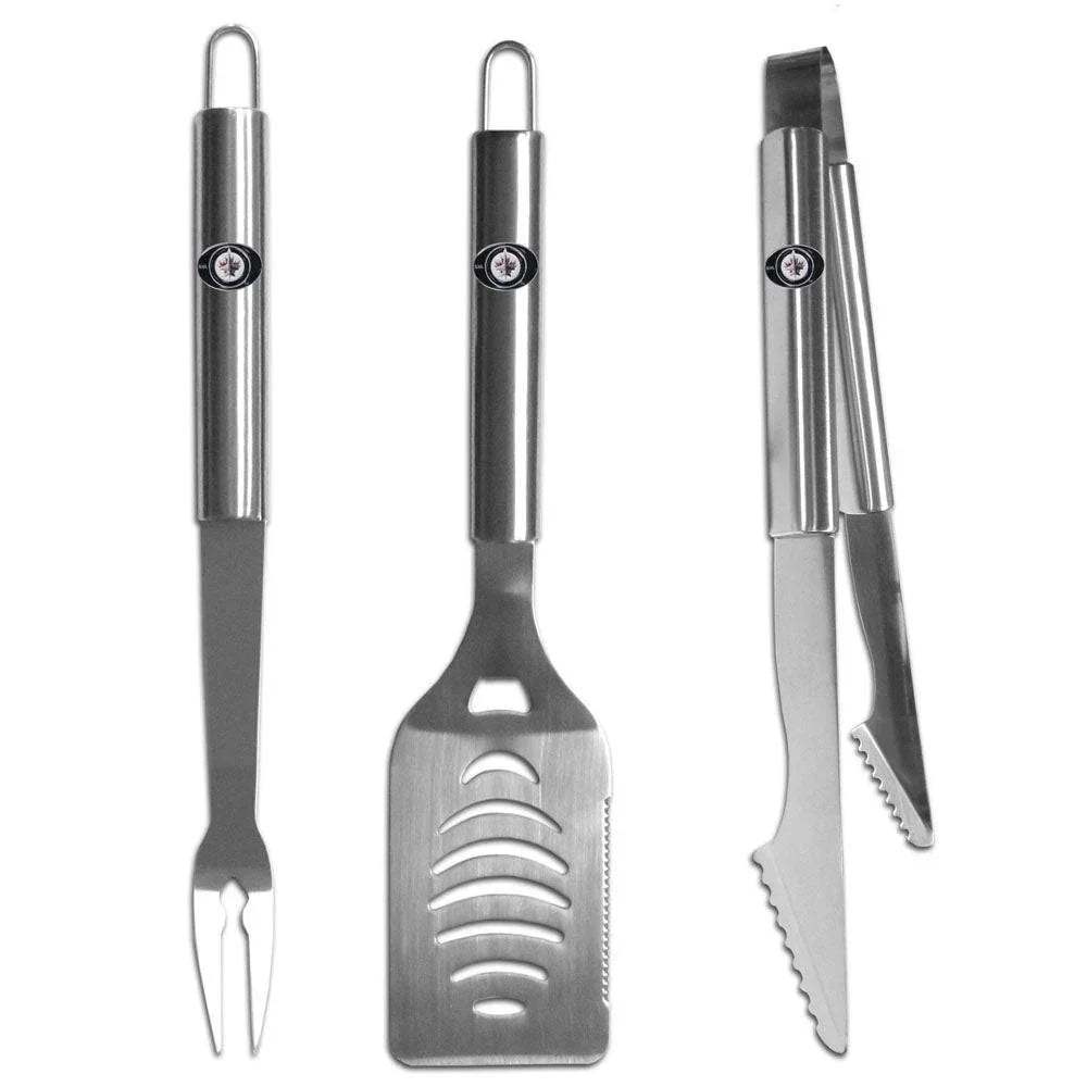 Winnipeg Jets��� 3 pc Stainless Steel BBQ Set (SSKG) - 757 Sports Collectibles
