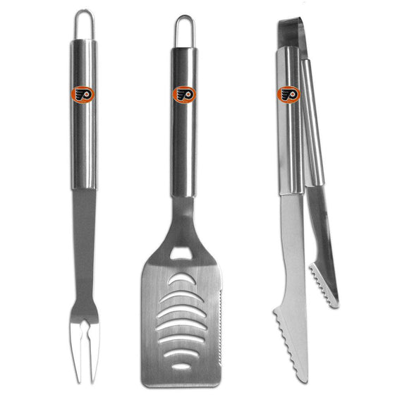 Philadelphia Flyers�� 3 pc Stainless Steel BBQ Set (SSKG) - 757 Sports Collectibles