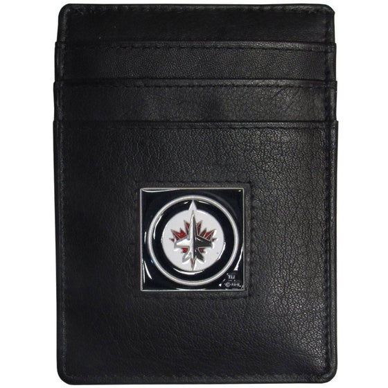Winnipeg Jets��� Leather Money Clip/Cardholder Packaged in Gift Box (SSKG) - 757 Sports Collectibles