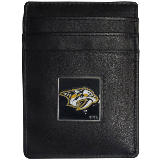 Nashville Predators�� Leather Money Clip/Cardholder Packaged in Gift Box (SSKG) - 757 Sports Collectibles