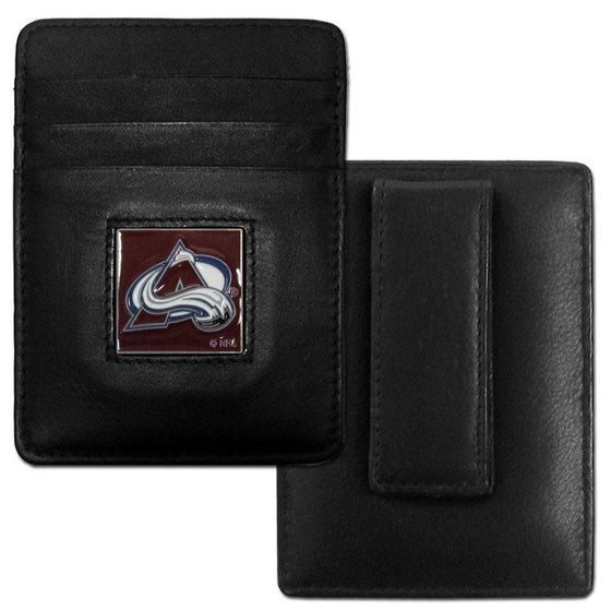 Colorado Avalanche�� Leather Money Clip/Cardholder Packaged in Gift Box (SSKG) - 757 Sports Collectibles