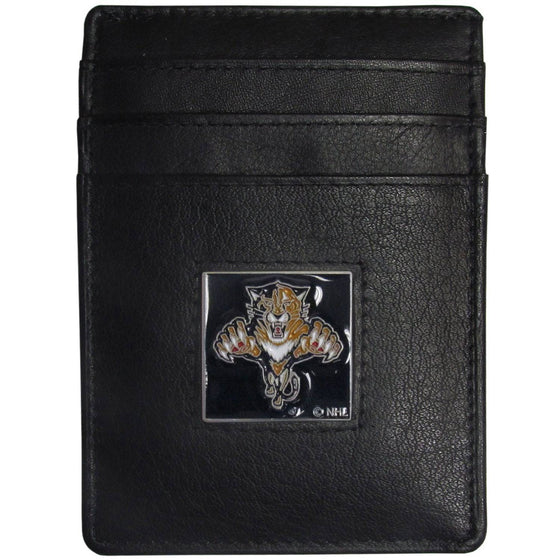 Florida Panthers�� Leather Money Clip/Cardholder Packaged in Gift Box (SSKG) - 757 Sports Collectibles