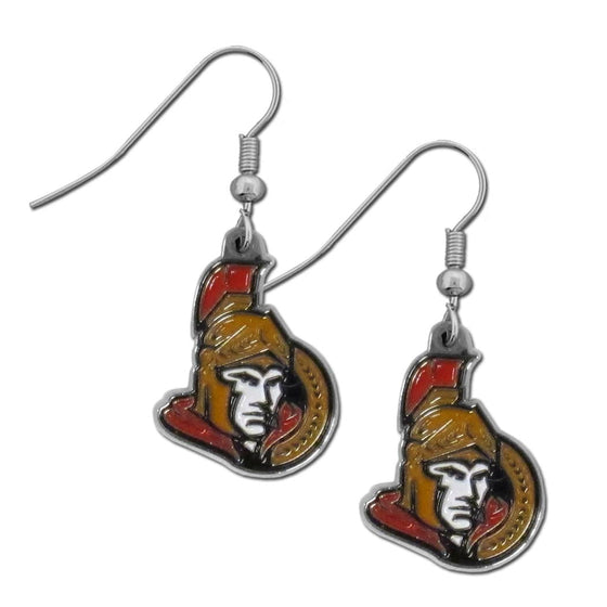 Ottawa Senators�� Chrome Dangle Earrings (SSKG) - 757 Sports Collectibles