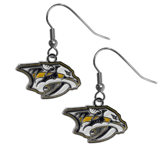 Nashville Predators�� Chrome Dangle Earrings (SSKG) - 757 Sports Collectibles