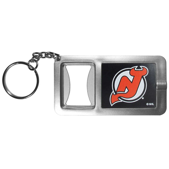 New Jersey Devils�� Flashlight Key Chain with Bottle Opener (SSKG) - 757 Sports Collectibles