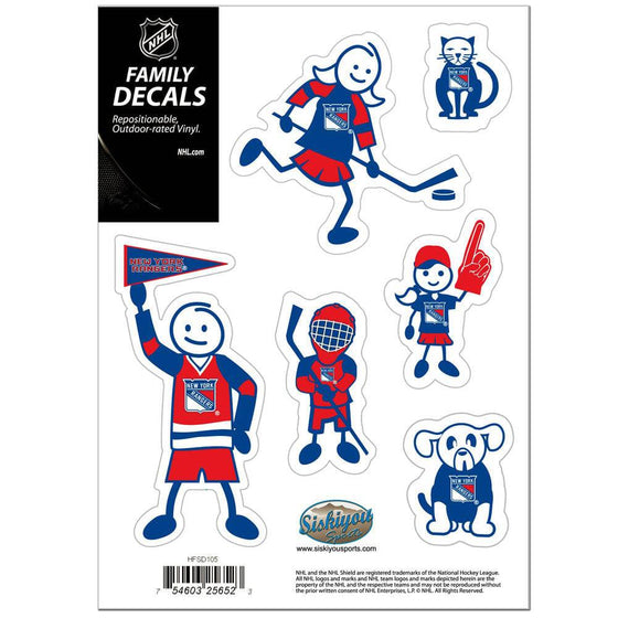 New York Rangers�� Family Decal Set Small (SSKG) - 757 Sports Collectibles